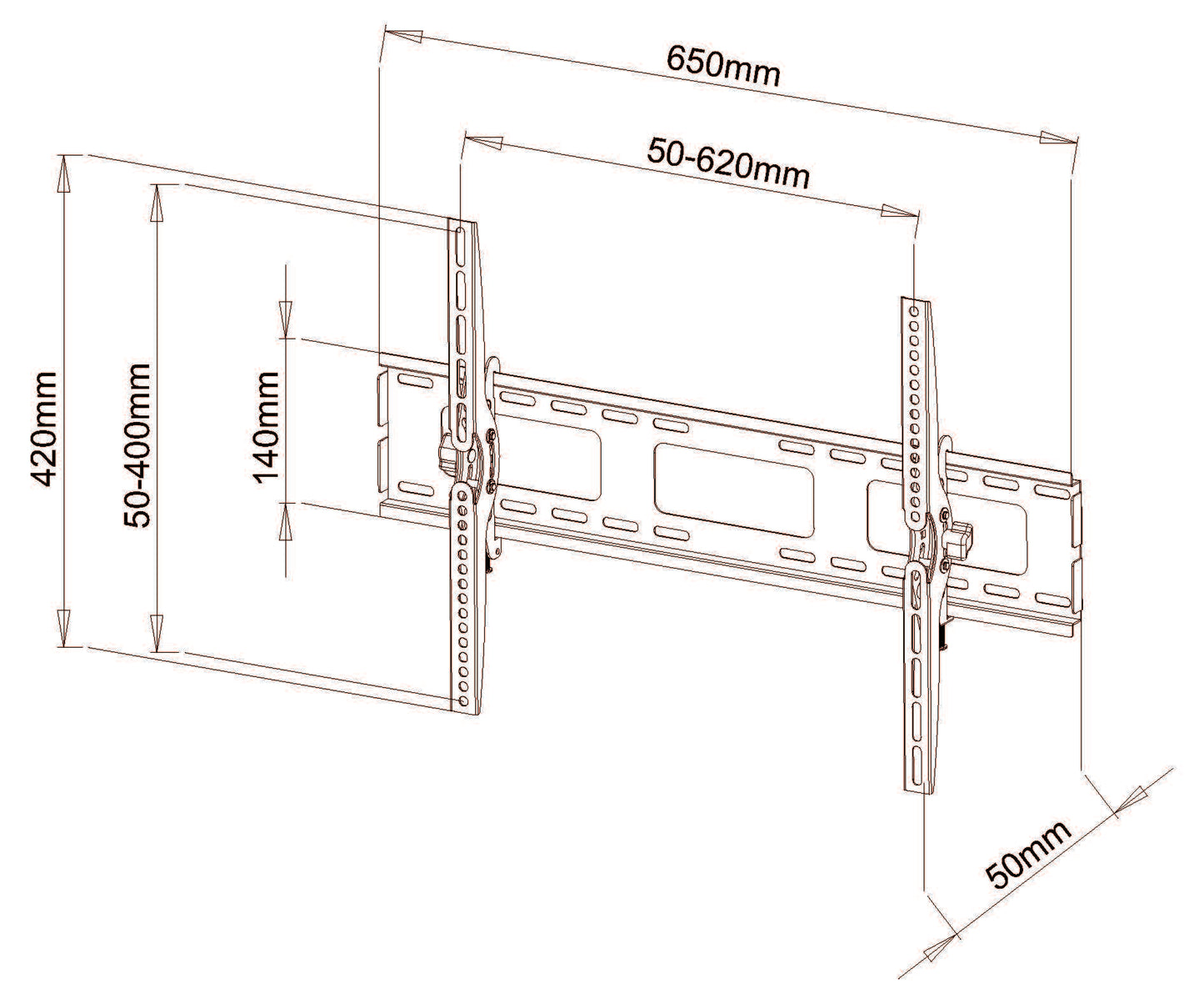 BEST 40-65" TV Tilting Wall Mount