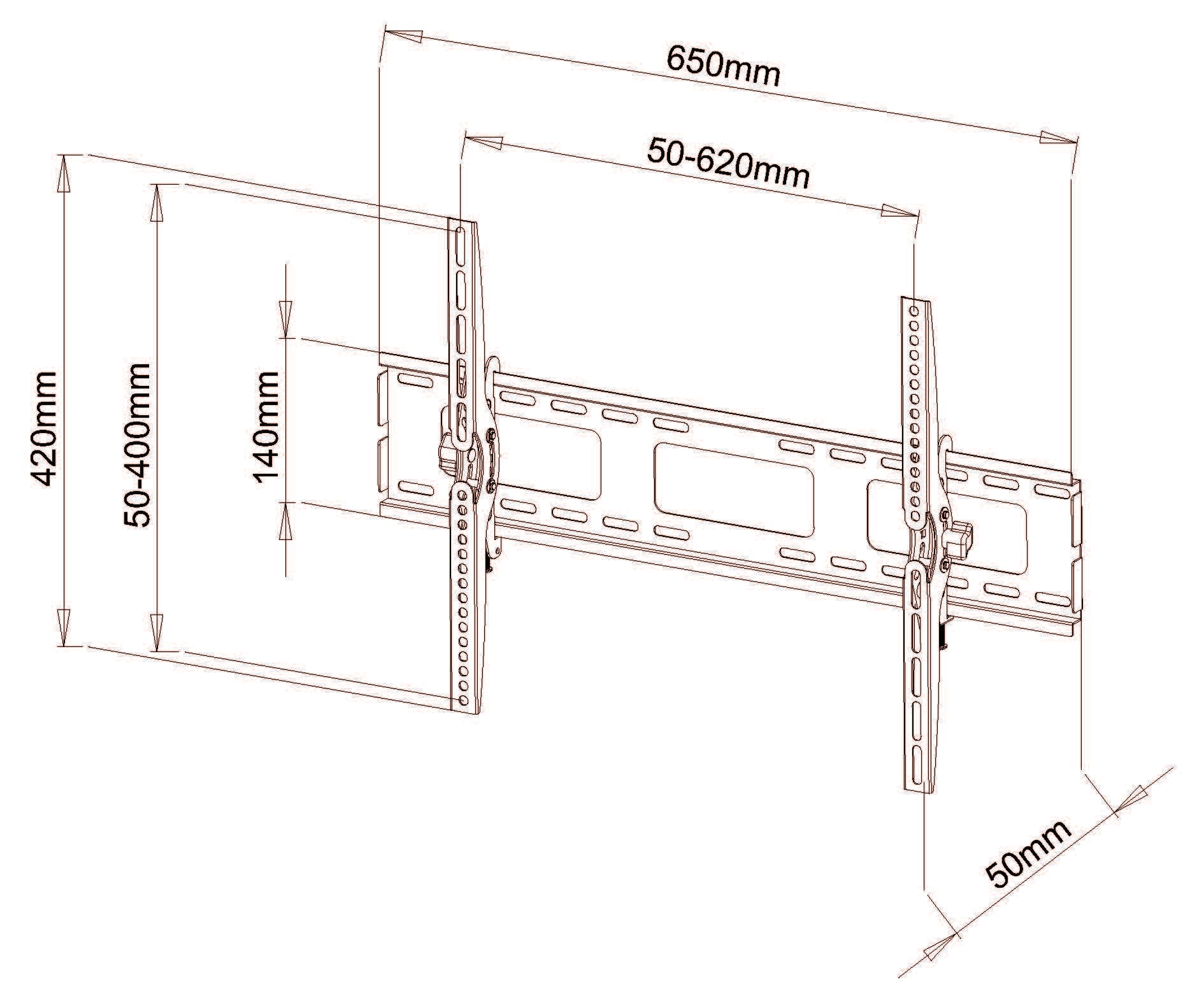 BEST 40-65" TV Tilting Wall Mount