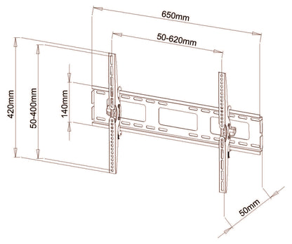 BEST 40-65" TV Tilting Wall Mount