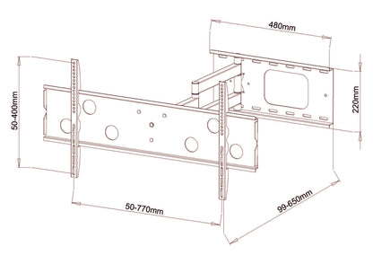 BEST 32-60" TV Full-Motion Wall Mount
