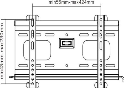 BEST 23-37" TV Flat Wall Mount