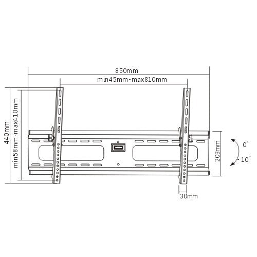 BEST 37-70" TV Tilting Wall Mount