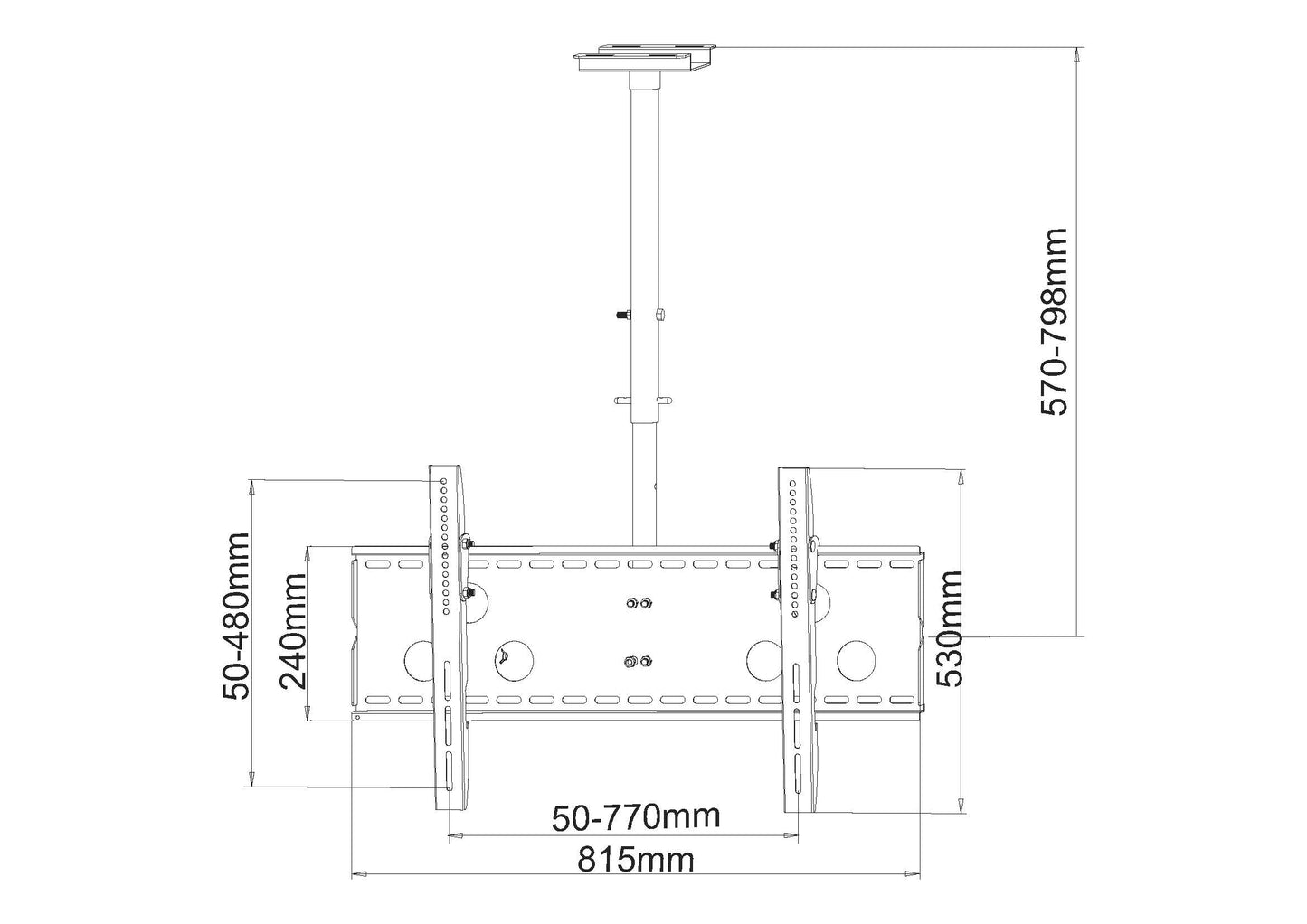 BEST 37-63" TV Ceiling Mount