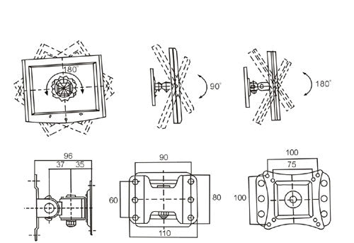 BEST 13-26" TV/Monitor Full-Motion Wall Mount